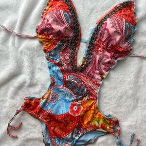 Colorful Paisley One-Piece Swimsuit